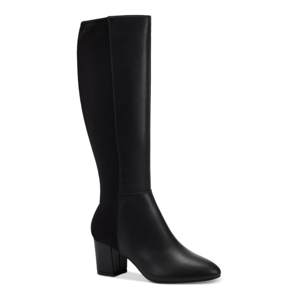 CHARTER CLUB Womens Black Comfort Sacaria Almond Toe Block Heel Boots 5.5 M
